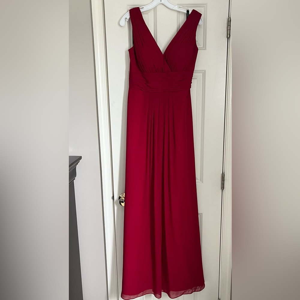 Size 10 Cranberry Red Bill Levkoff Formal Gown